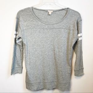 J. Crew Gray Cotton Pull Over Soft Top Size Small